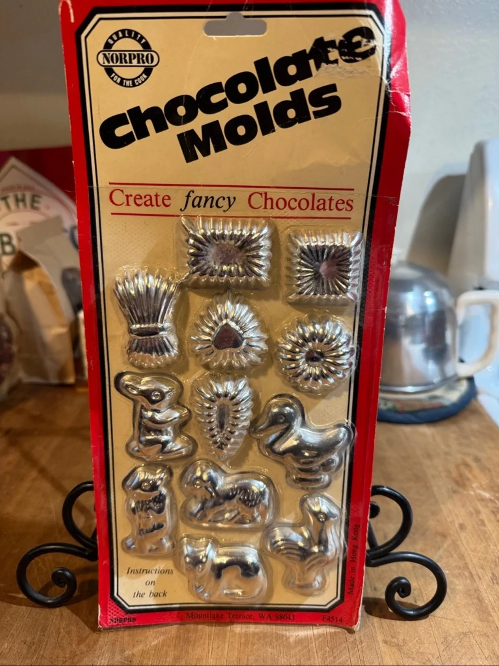 Norpro Silver Chocolate Molds - Assorted Shapes